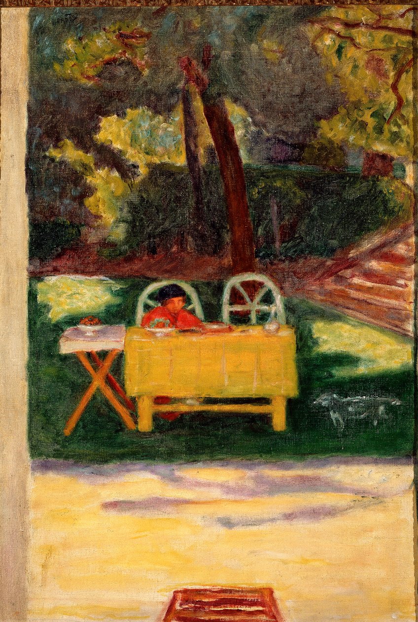 Degustación en el jardín. Pintura de Pierre Bonnard (1867-1947), alrededor de 1910. Milán, colección privada de Pierre Bonnard