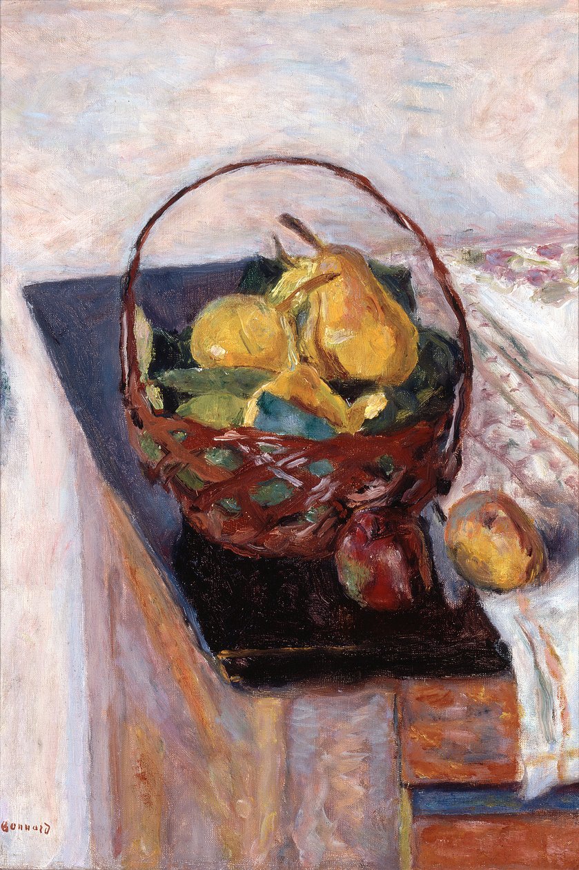 La cesta de fruta de Pierre Bonnard