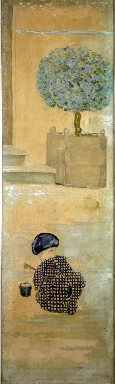 El niño con un castillo de arena, o El niño con un cubo, 1894 de Pierre Bonnard