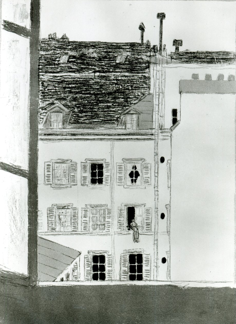 La casa en el patio de Pierre Bonnard