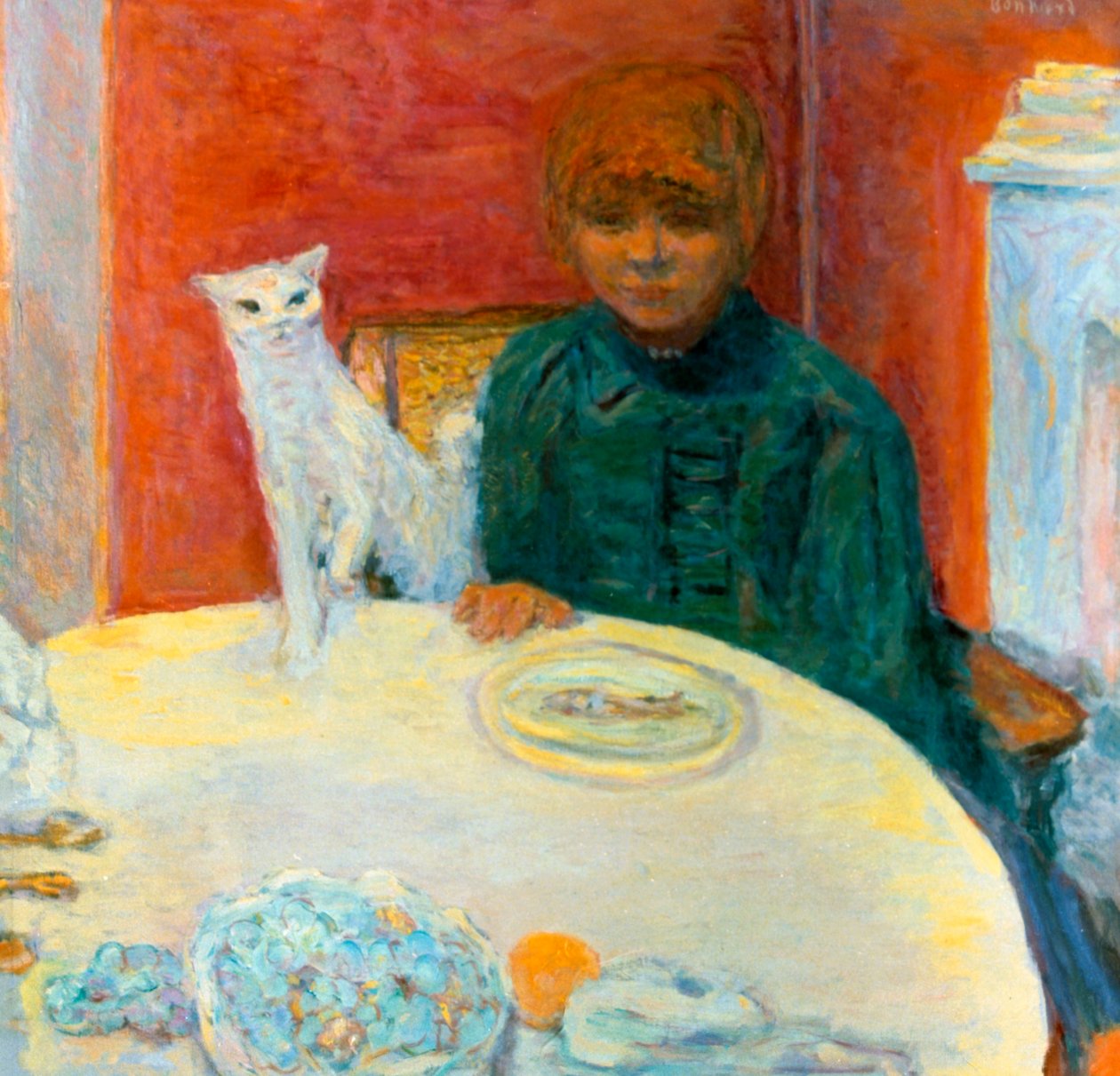 Mujer con un gato, 1912 de Pierre Bonnard