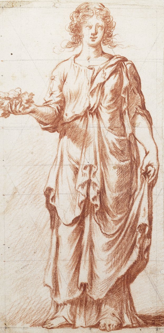 Una figura alegórica de pie de Pierre Brebiette