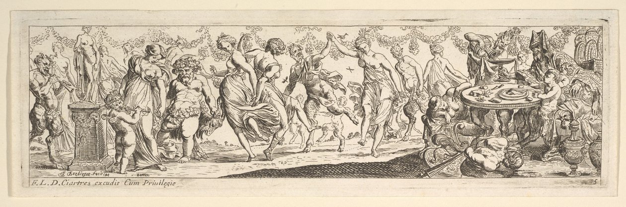 Bacanal, 1615-42 de Pierre Brebiette