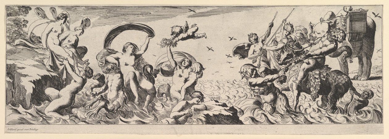 Bacanal, siglo XVII de Pierre Brebiette
