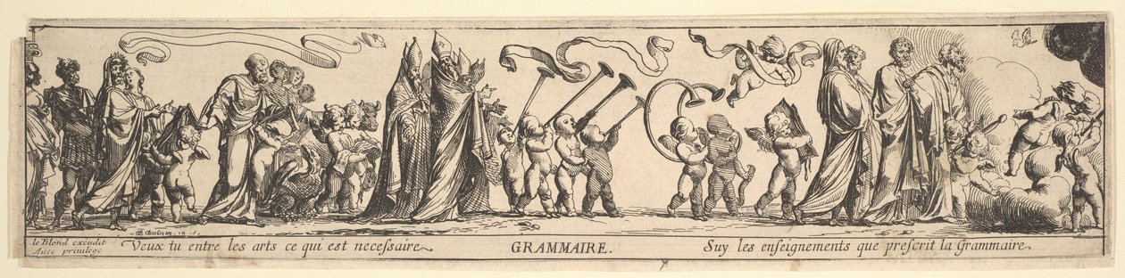Triunfo de la gramática, siglo XVII de Pierre Brebiette