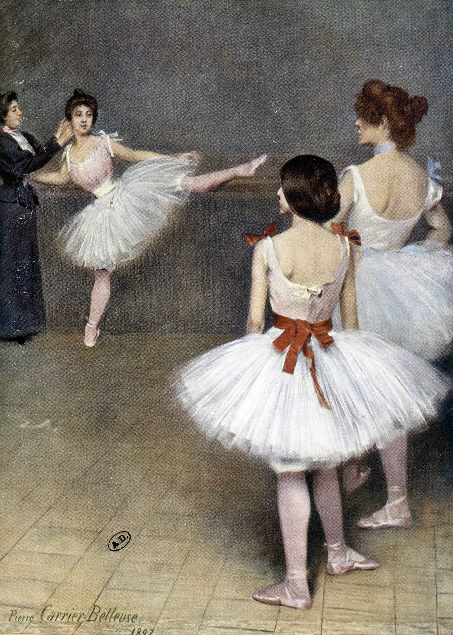 Danza clásica: bailarinas en 1897 por Pierre Carrier Belleuse de Pierre Carrier Belleuse
