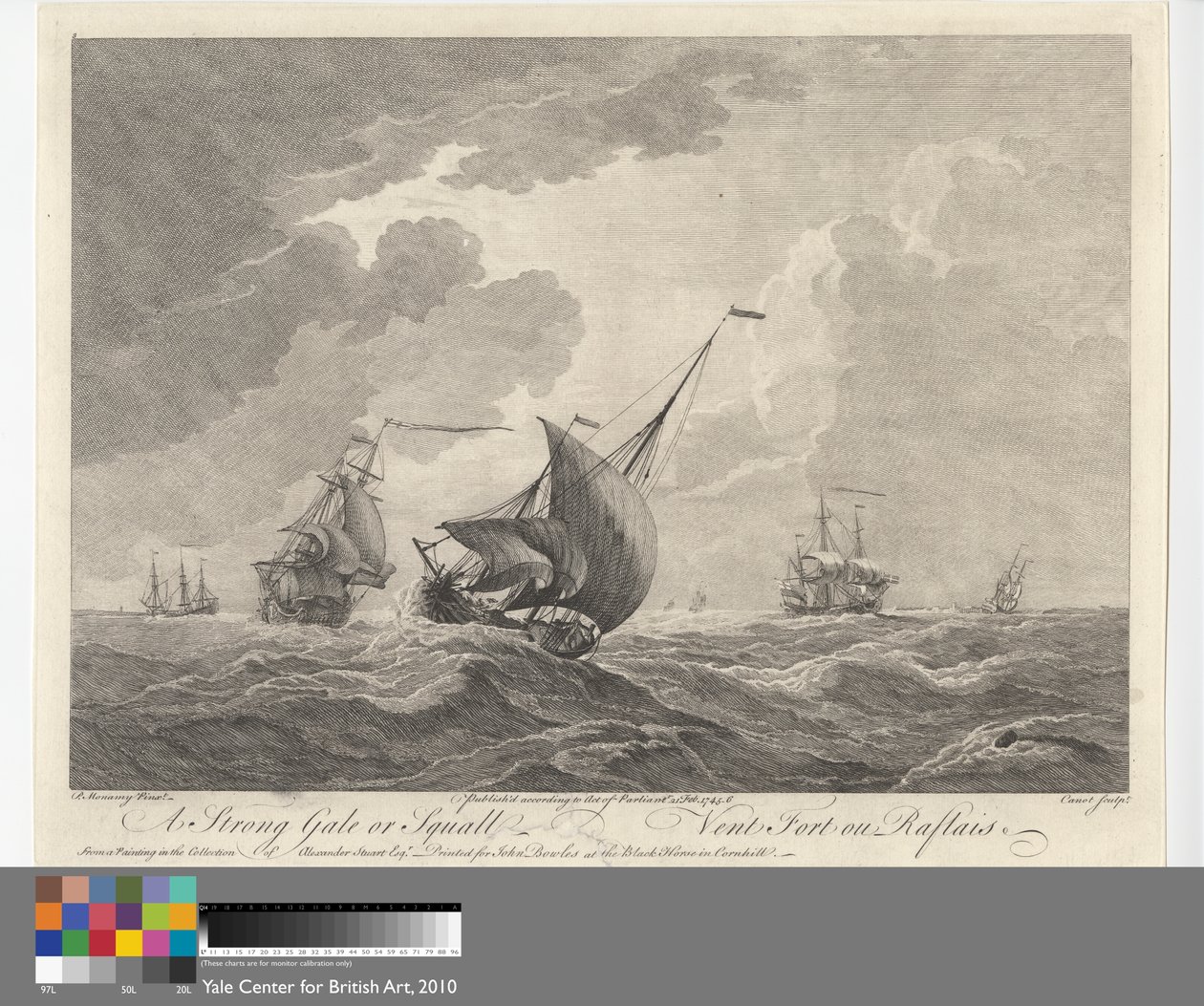 Un fuerte vendaval o borrasca de Pierre Charles Canot