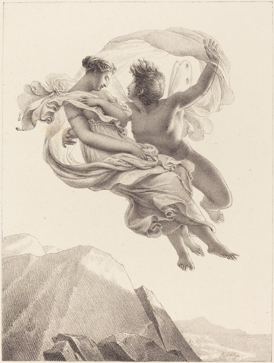 Zéfiro y Psique de Pierre Claude François Delorme