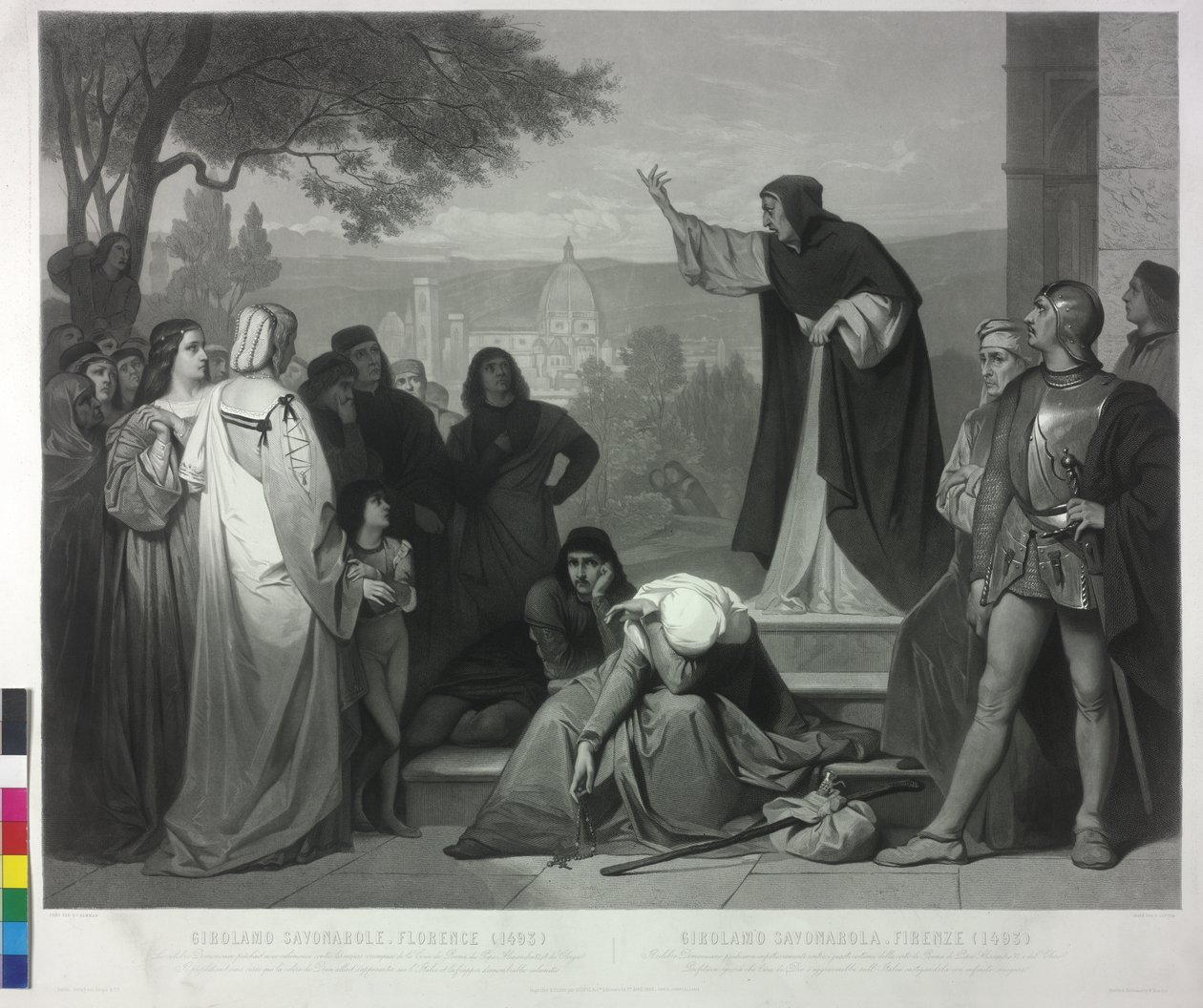 1493 Homilía de Savonarola en Florencia de Pierre Cottin
