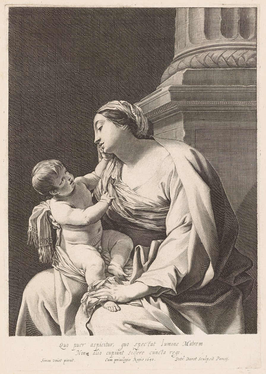 La Virgen con el Niño de Pierre Daret