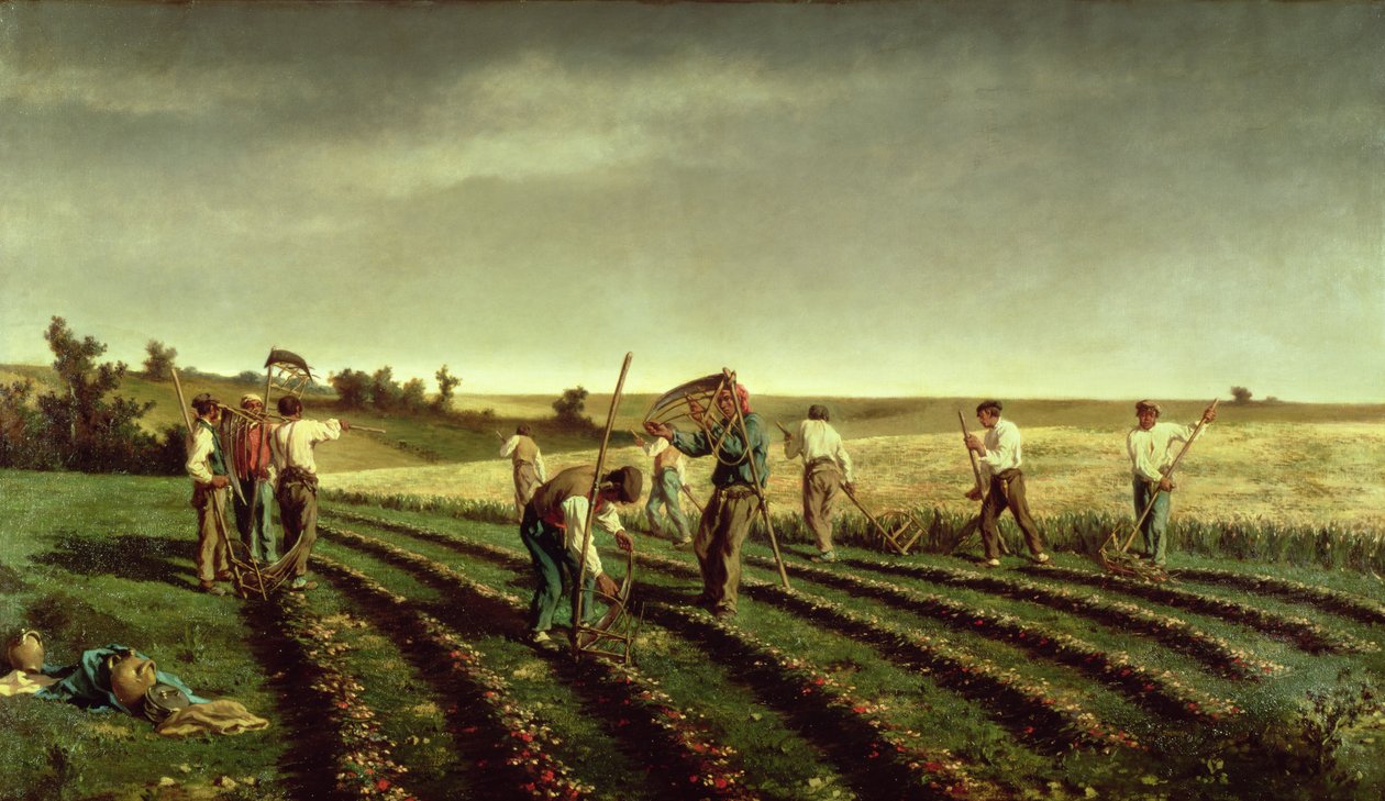 Cosecha de esparceta en Chambaudouin, 1882 de Pierre Edmond Alexandre Hedouin
