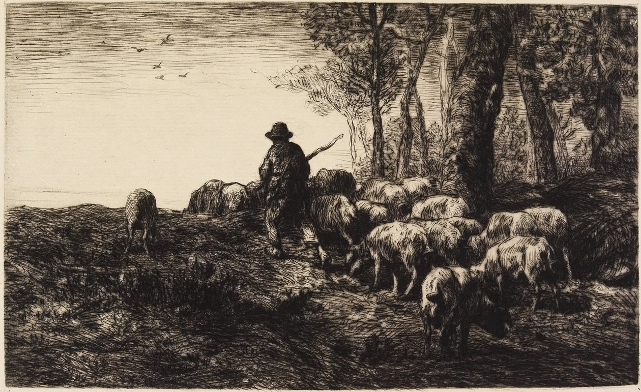 Silencio y noche de los bosques de Pierre Edmond Alexandre Hedouin
