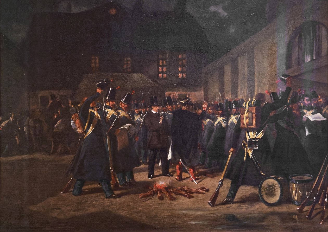 Concentración de la Guardia Nacional durante el golpe de Estado del 2 de diciembre de 1851 de Pierre Eugène Lacoste