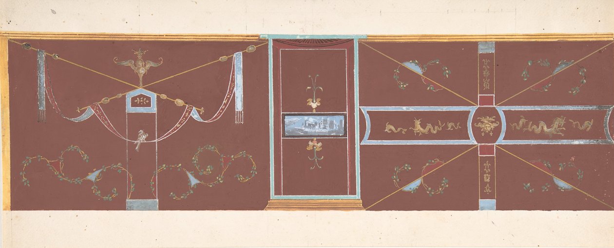 Diseño para Decoración de Pared de Pierre Francois Leonard Fontaine