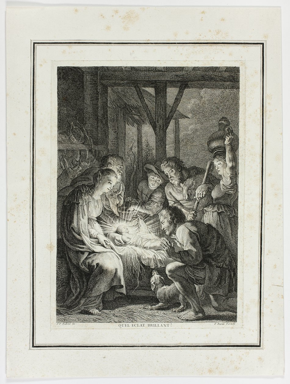 Adoración de los pastores de Pierre François Basan