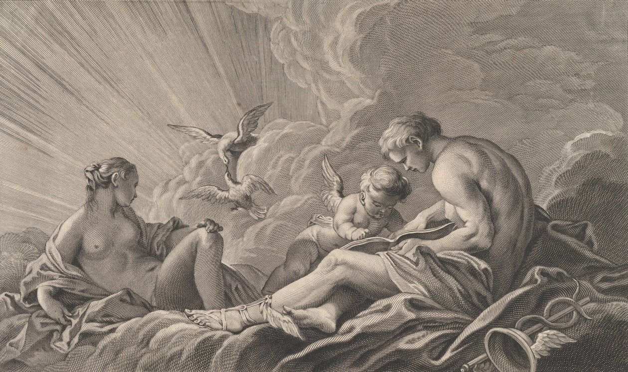 El Amor Instruido por Mercurio de Pierre François Basan