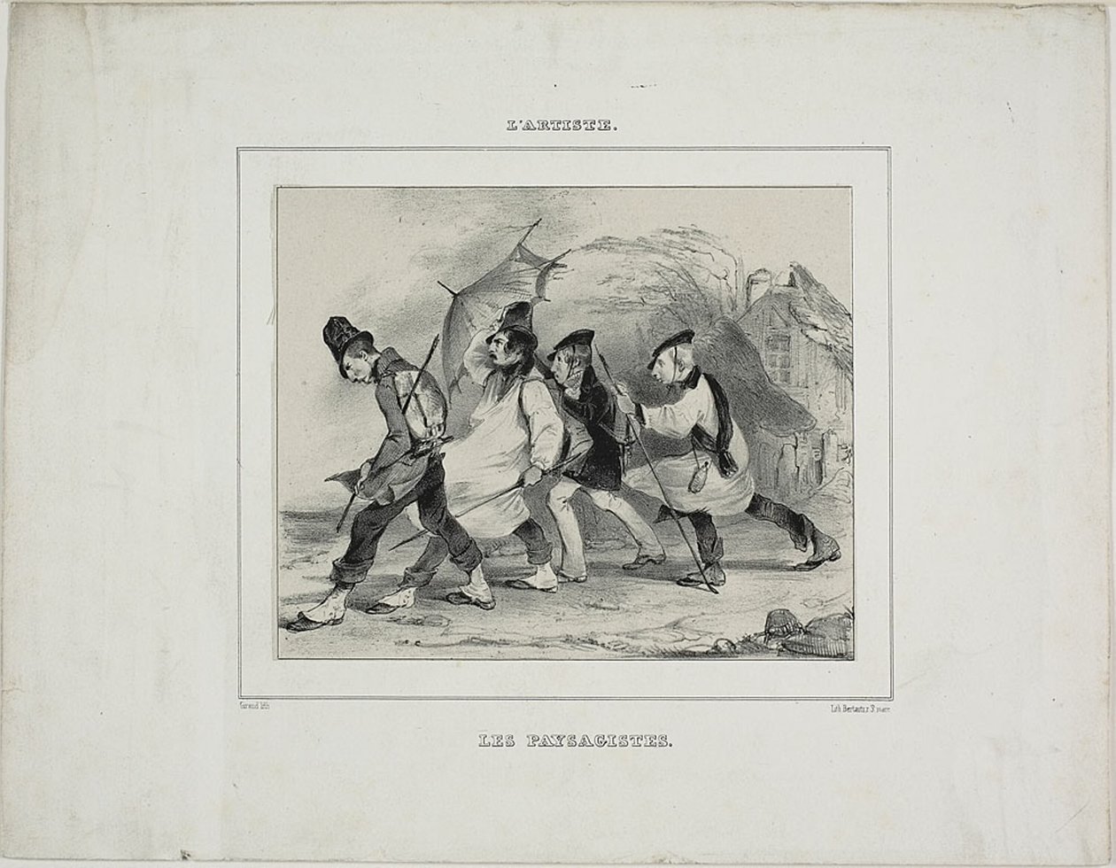 Los pintores de paisajes de Pierre François Eugène Giraud