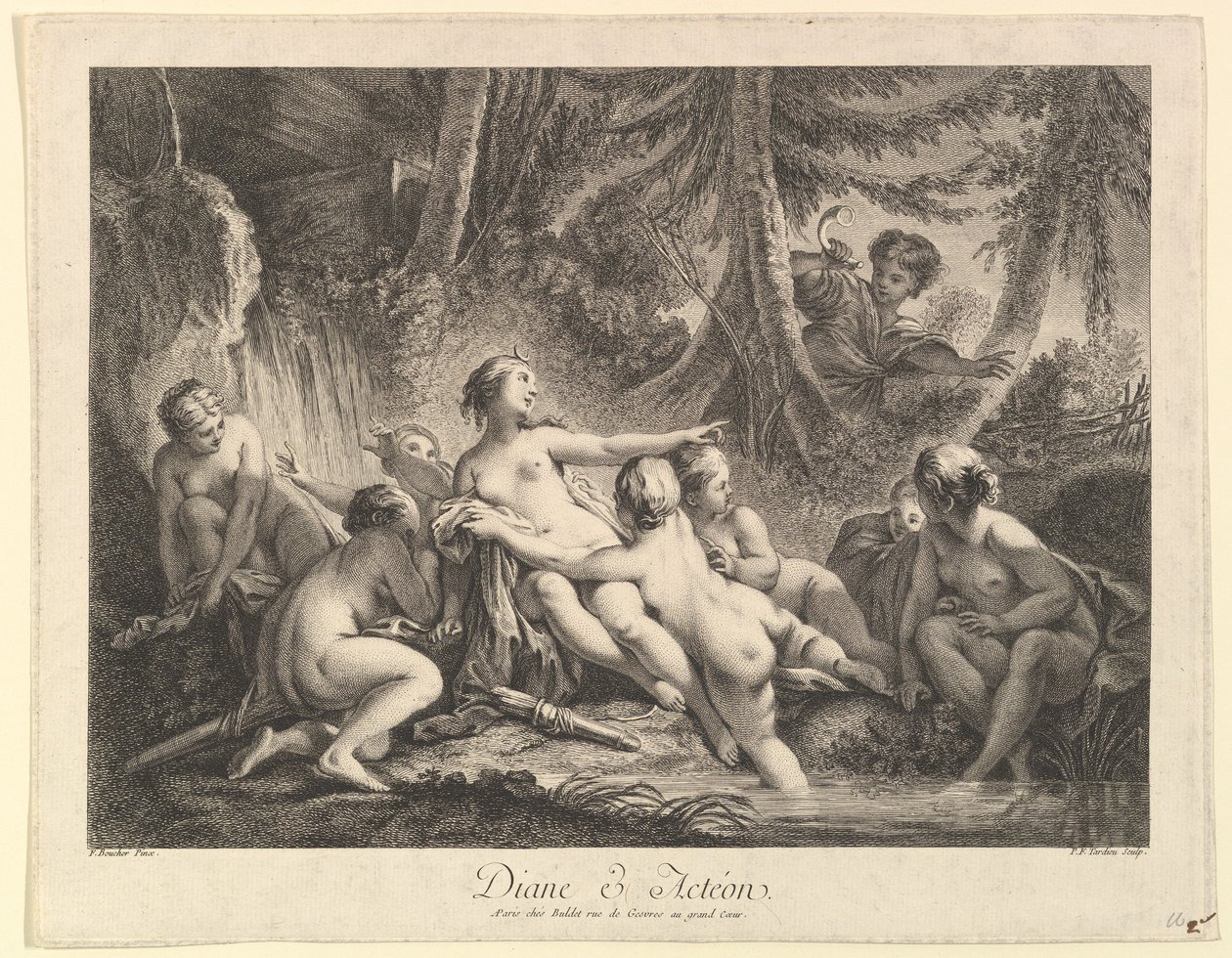 Diana y Acteón de Pierre François Tardieu