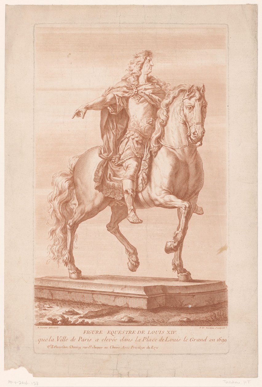 Retrato ecuestre de Luis XIV
Figure Equestre de Louis XIV (título en el objeto) de Pierre François Tardieu
