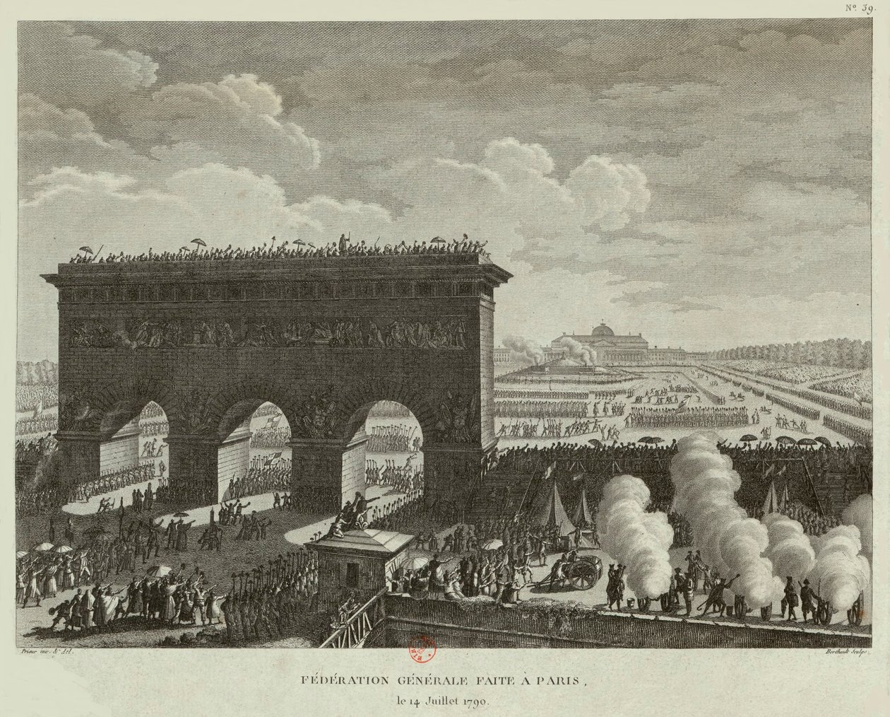 Federación General celebrada en París el 14 de julio de 1790 de Pierre Gabriel Berthault
