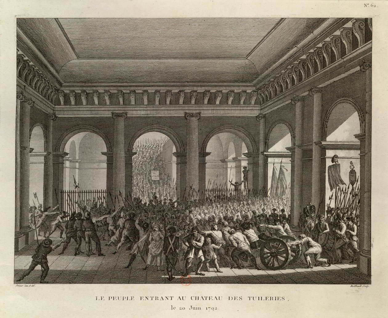 La gente entrando en el Palacio de las Tullerías de Pierre Gabriel Berthault