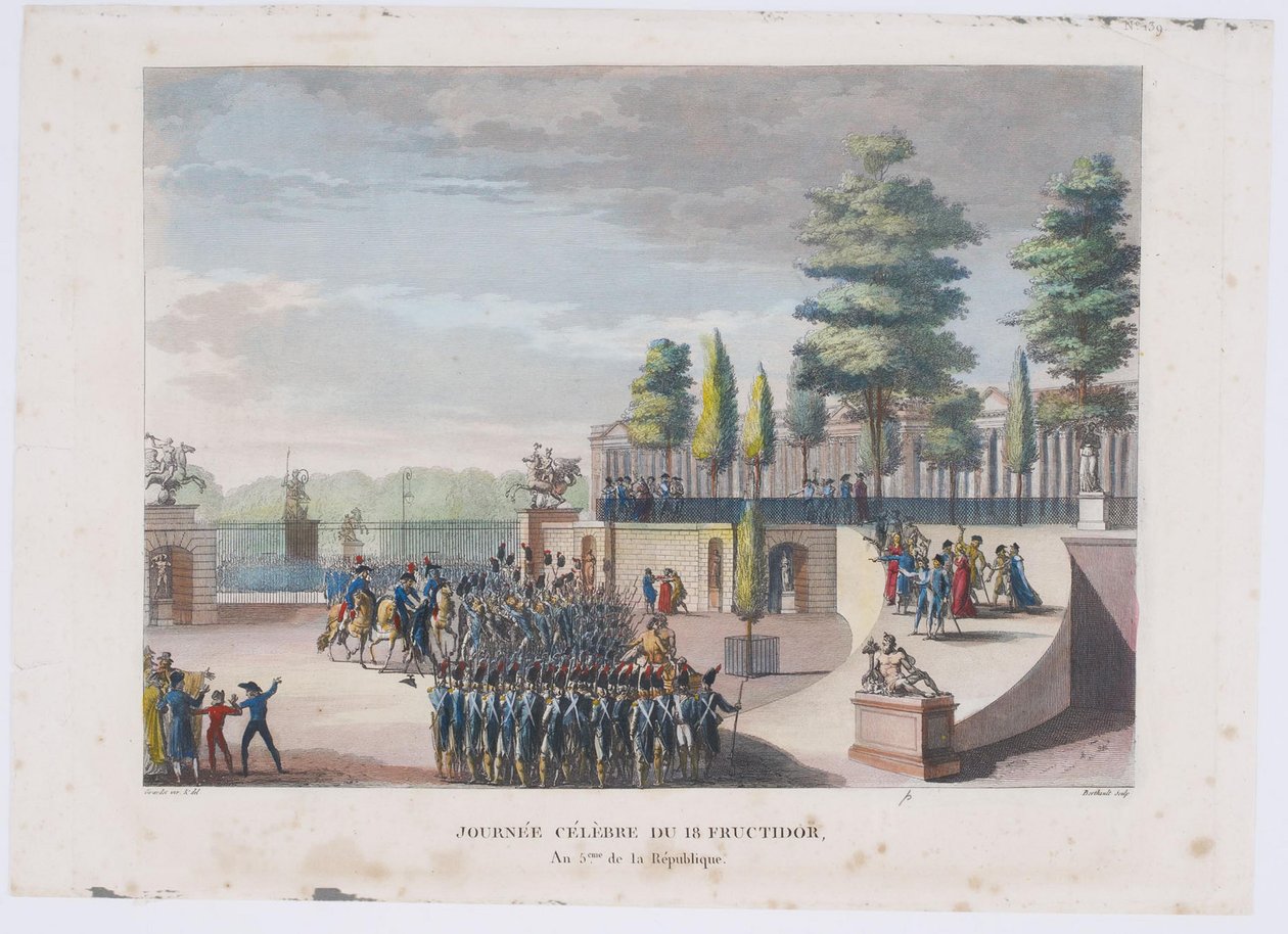 El golpe de estado del 18 de Fructidor, Año V, 1804 de Pierre Gabriel Berthault