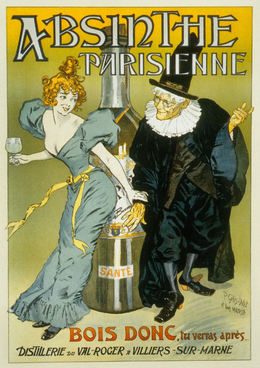 Publicidad francesa de Pierre Henri Gelis-Didot y Louis Malteste para "Absinthe parisienne" c. 1900 (cartel) de Pierre Gelis Didot