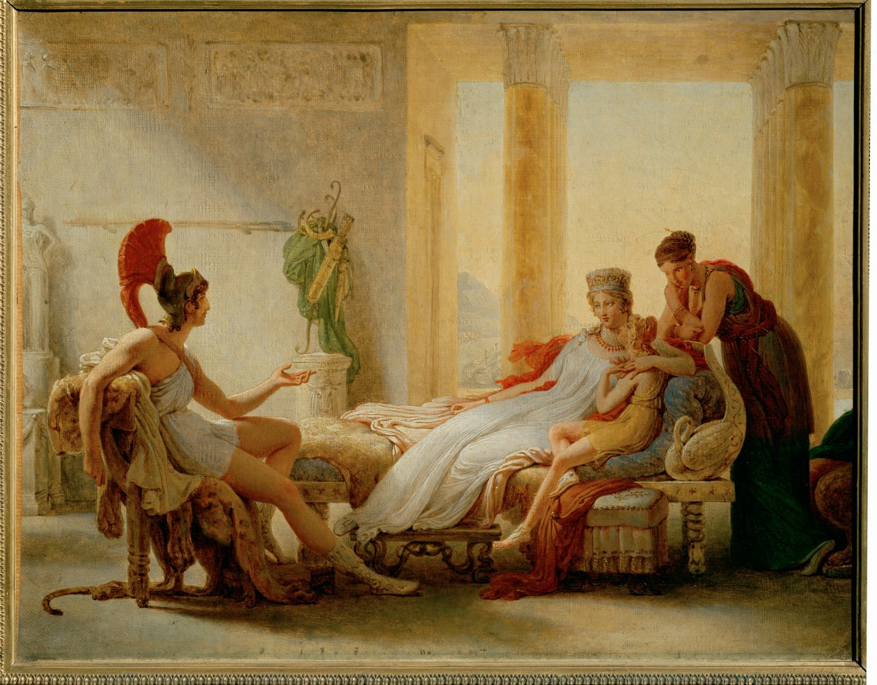 Eneas y Dido, boceto para un óleo mayor ... de Pierre Guérin