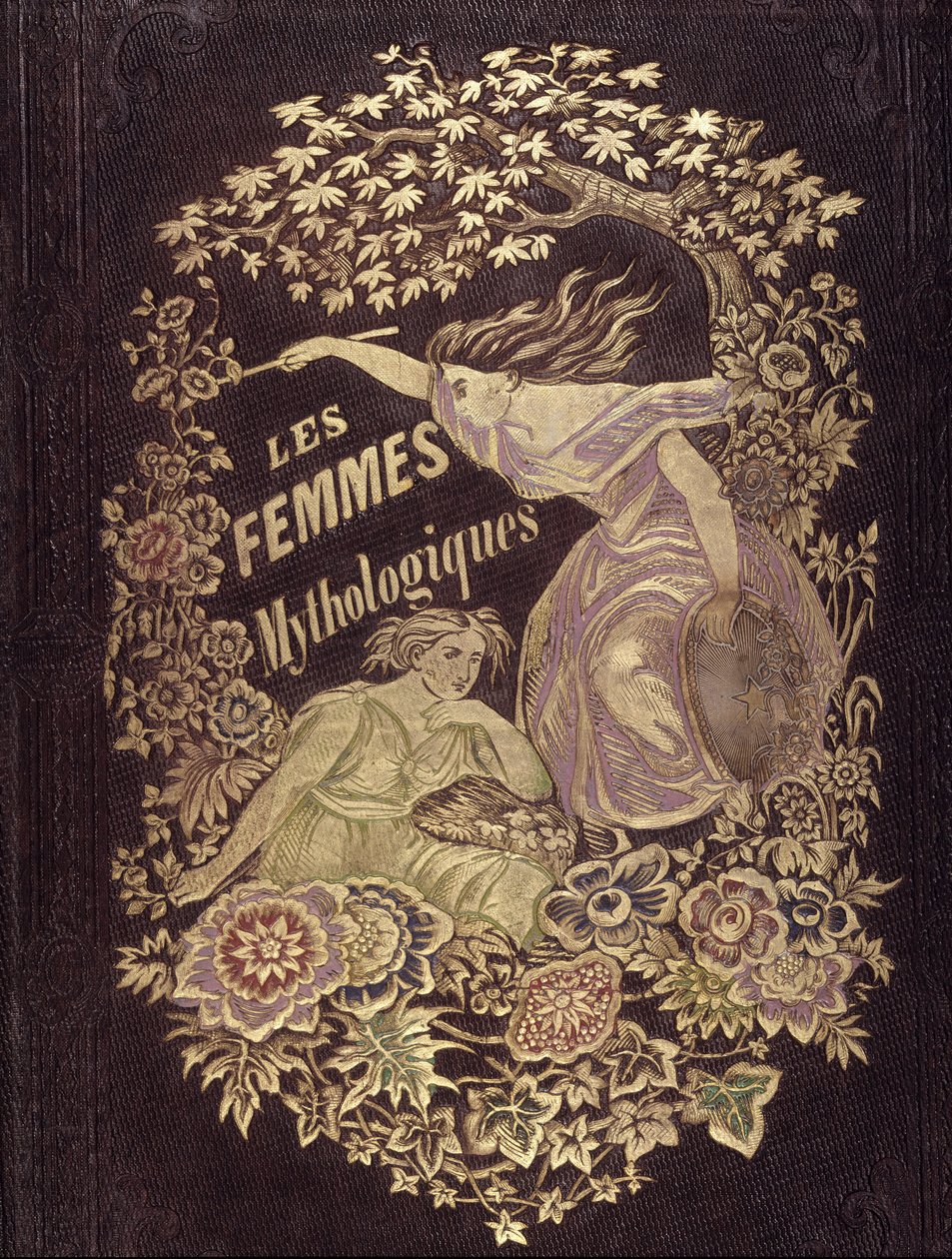 Mujeres mitológicas - portada de "Muses et Fées", dibujo de G. Staal, por Mery y el Cte Foelix de Pierre Gustave Eugene Staal