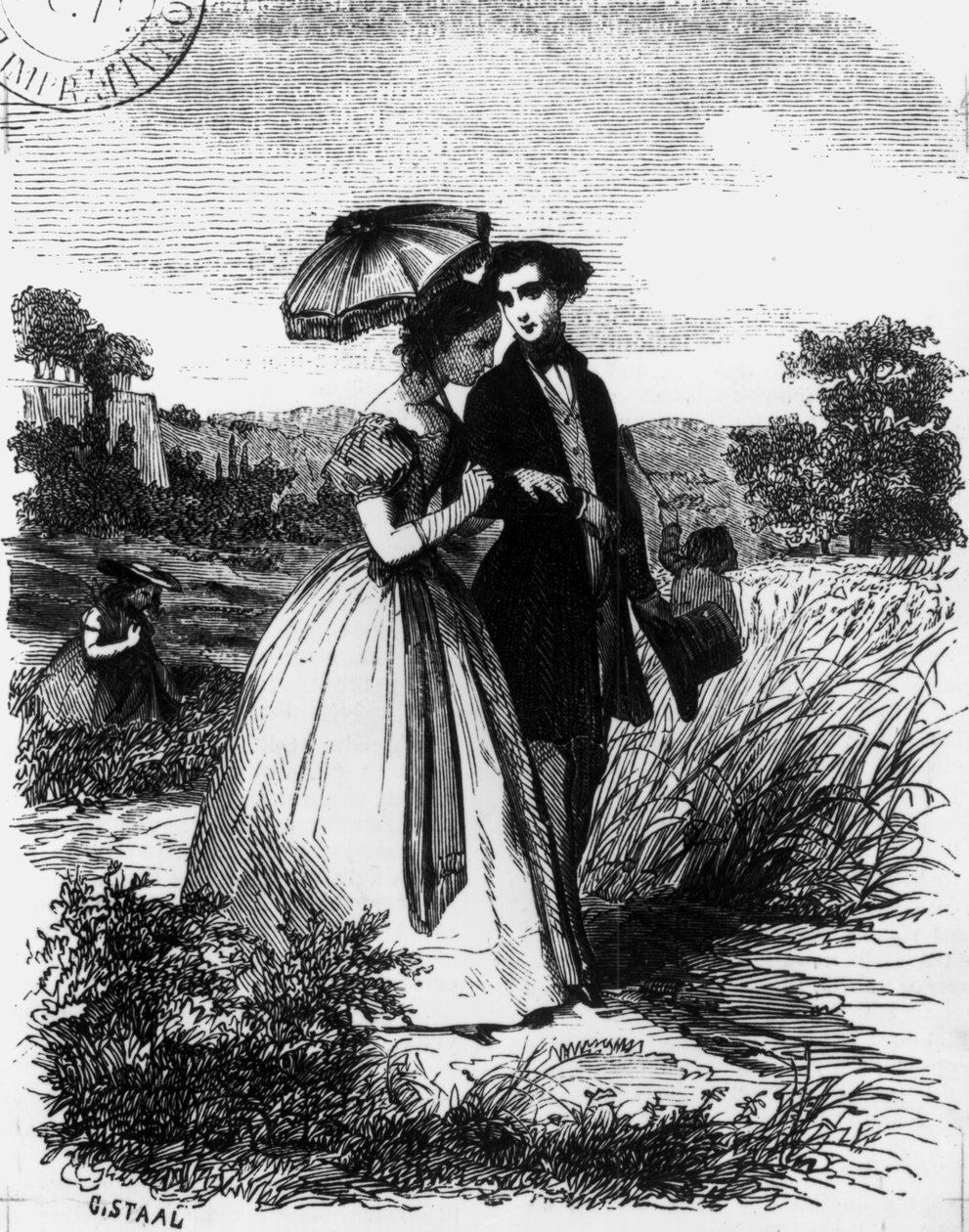 Félix de Vandenesse y Madame de Mortsauf, ilustración para 