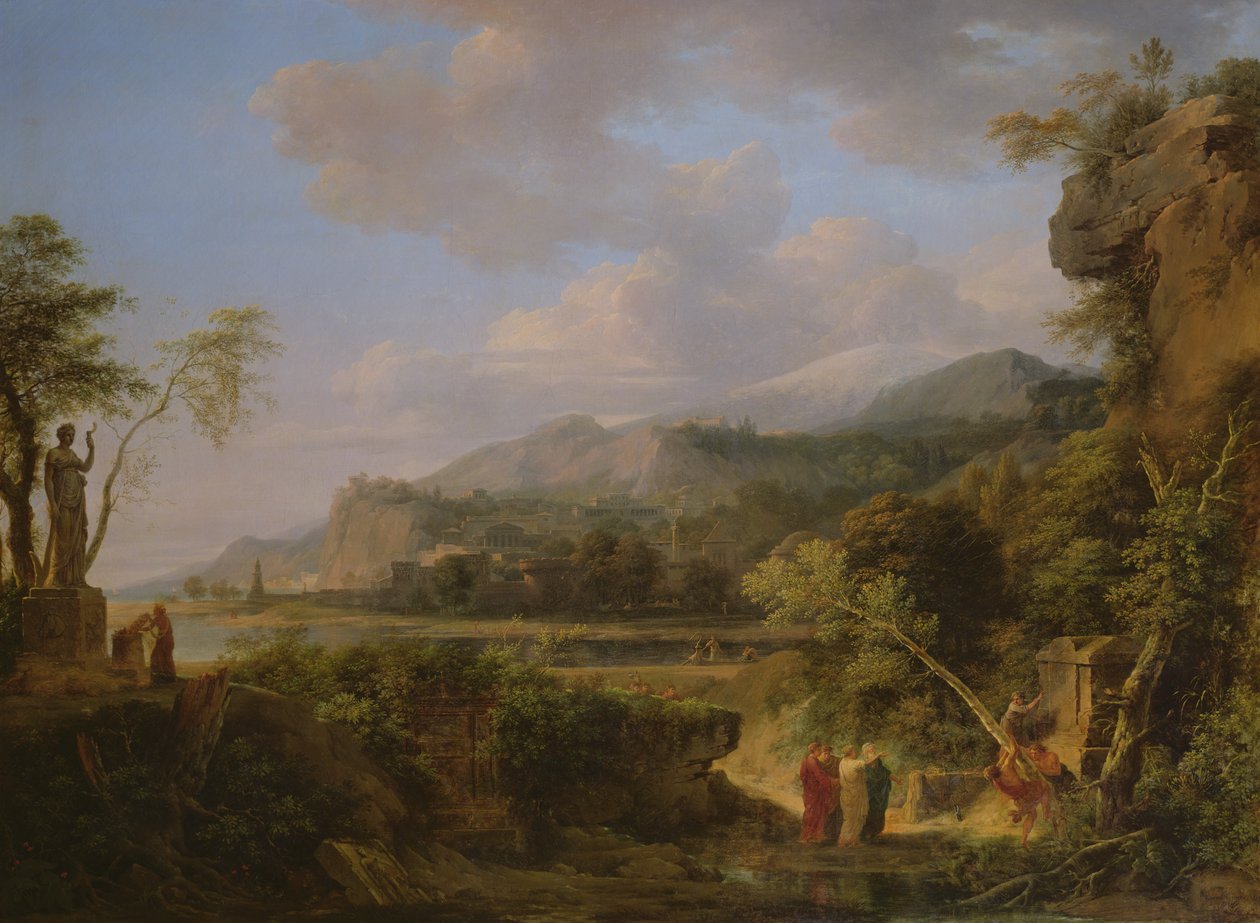 Cicerón descubriendo la tumba de Arquímedes, 1787 de Pierre Henri de Valenciennes