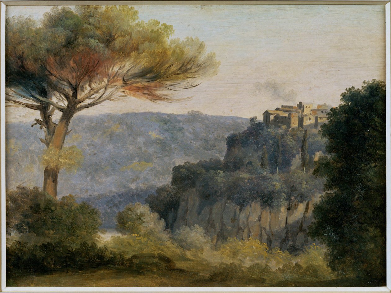 Le village de Nemi - El pueblo de Nemi ... de Pierre Henri de Valenciennes