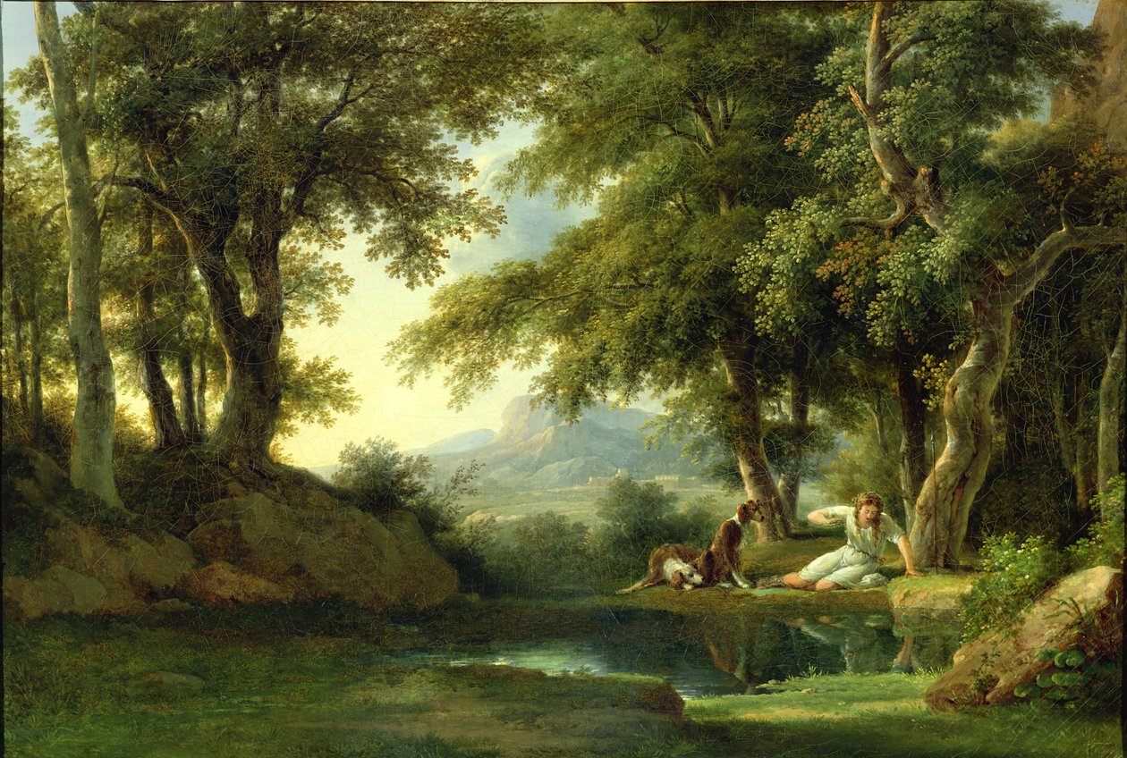 Narciso admirando su reflejo de Pierre Henri de Valenciennes