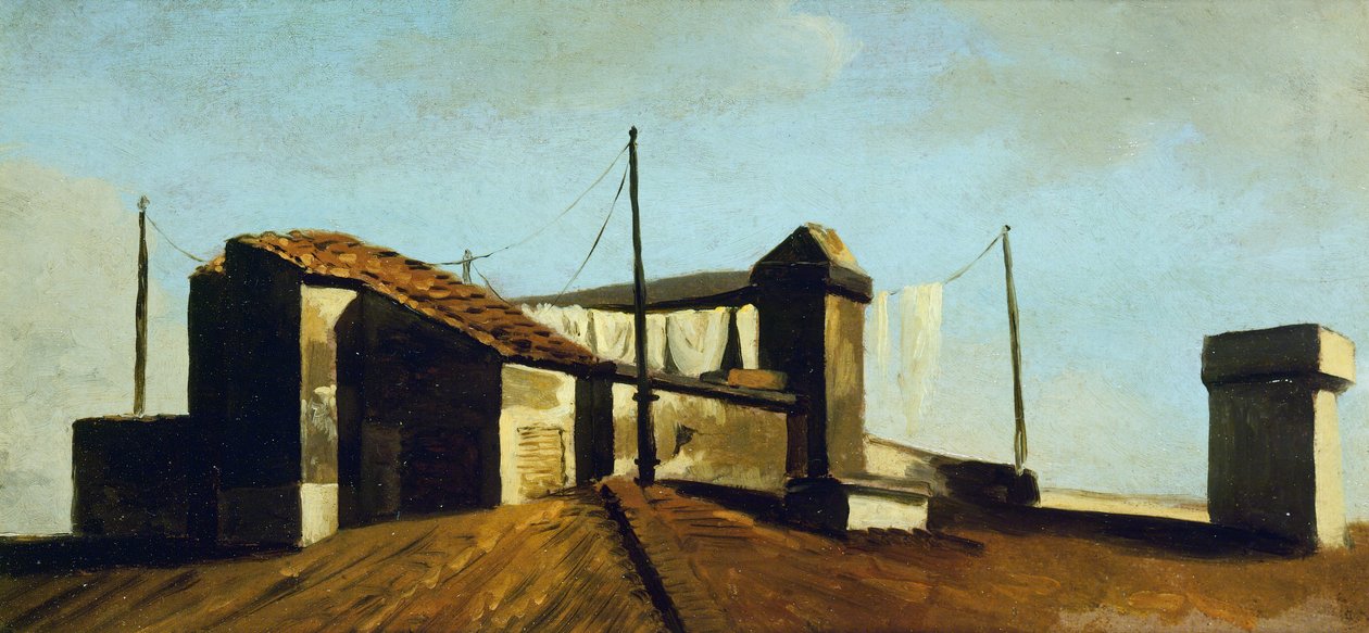 Tejados romanos al sol de Pierre Henri de Valenciennes