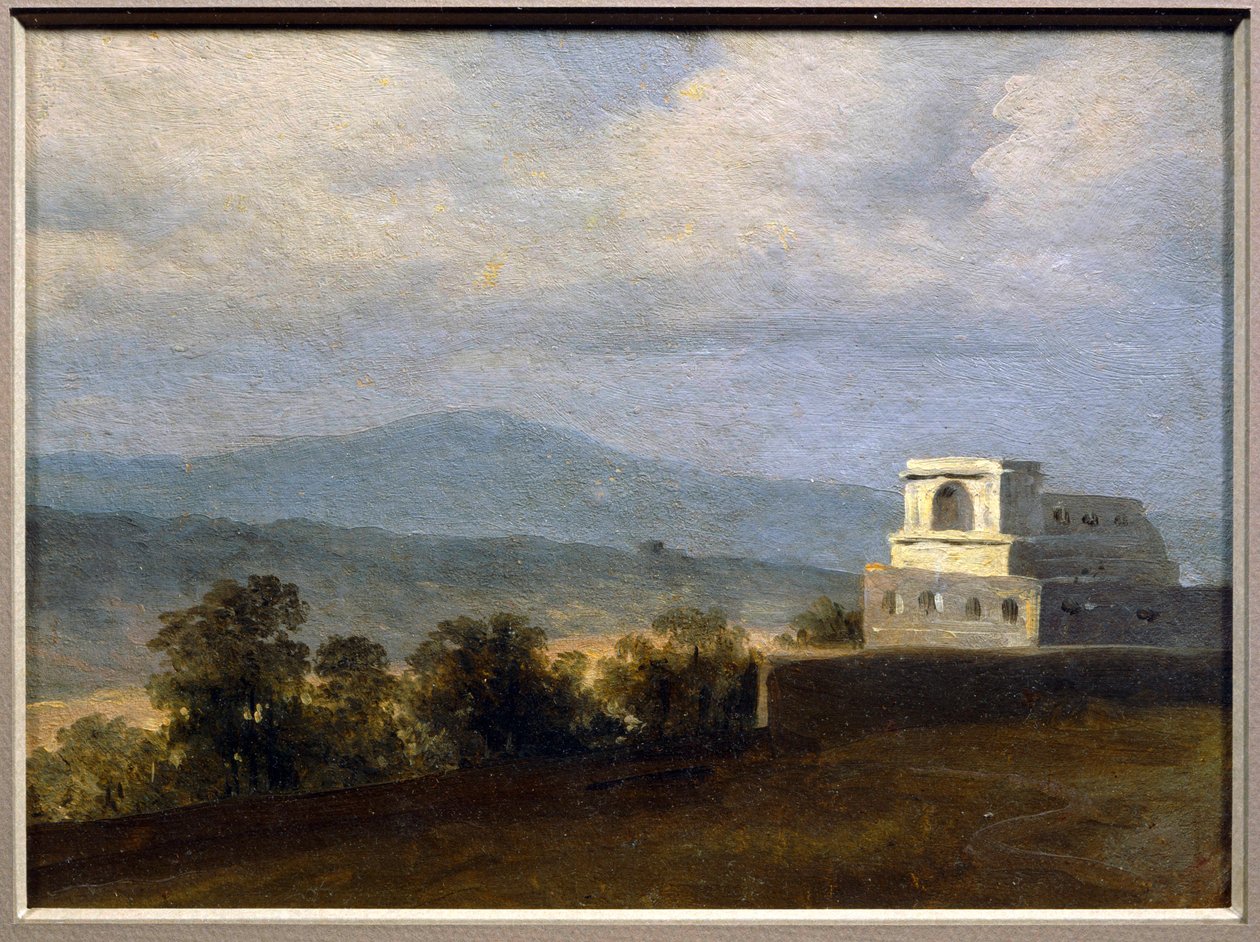 i€ la villa Borghèse: el pabellón - Pabellón en el recinto de la Villa Borghèse ... de Pierre Henri de Valenciennes