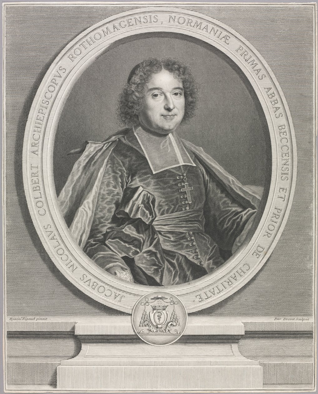 Jacques-Nicolas Colbert de Pierre Imbert Drevet