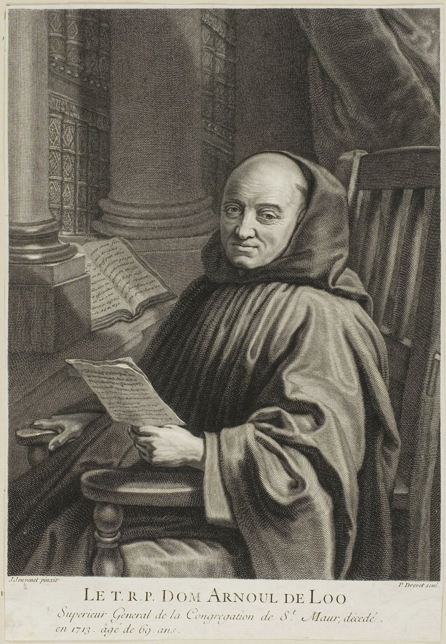 Retrato del Padre Arnoul de Loo de Pierre Imbert Drevet