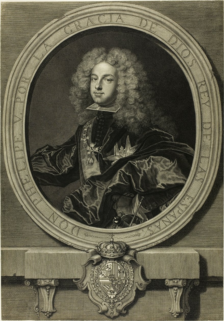 Retrato de Felipe V, Rey de España de Pierre Imbert Drevet
