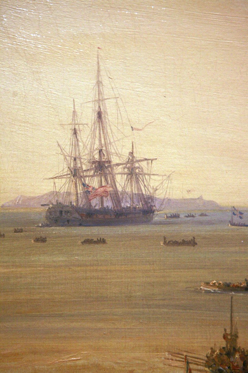 Francés: Combat du Grand Port, 23 de agosto de 1810 de Pierre Julien Gilbert