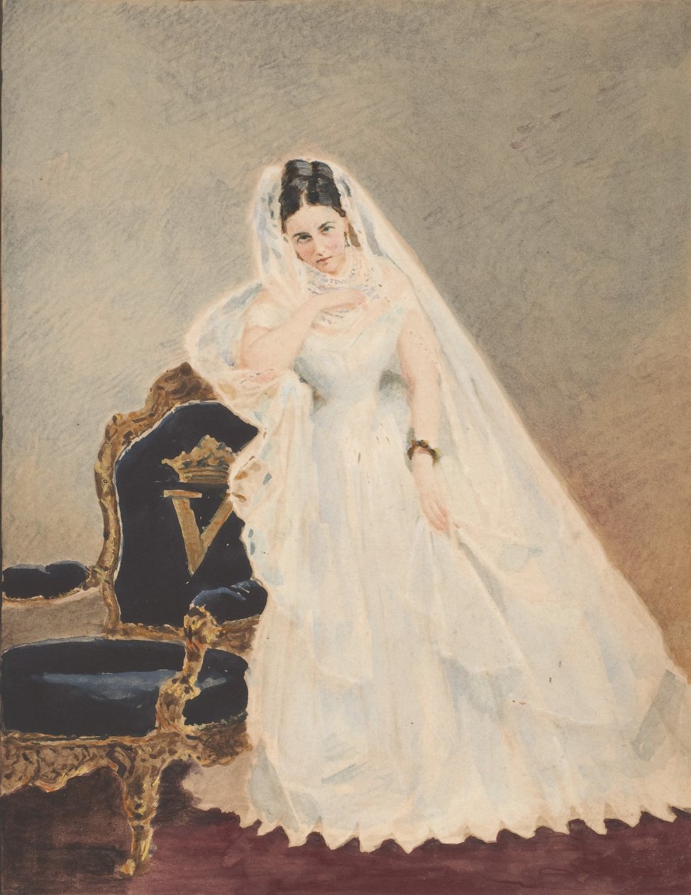 Derelitta pintora, 1860s de Pierre Louis Pierson