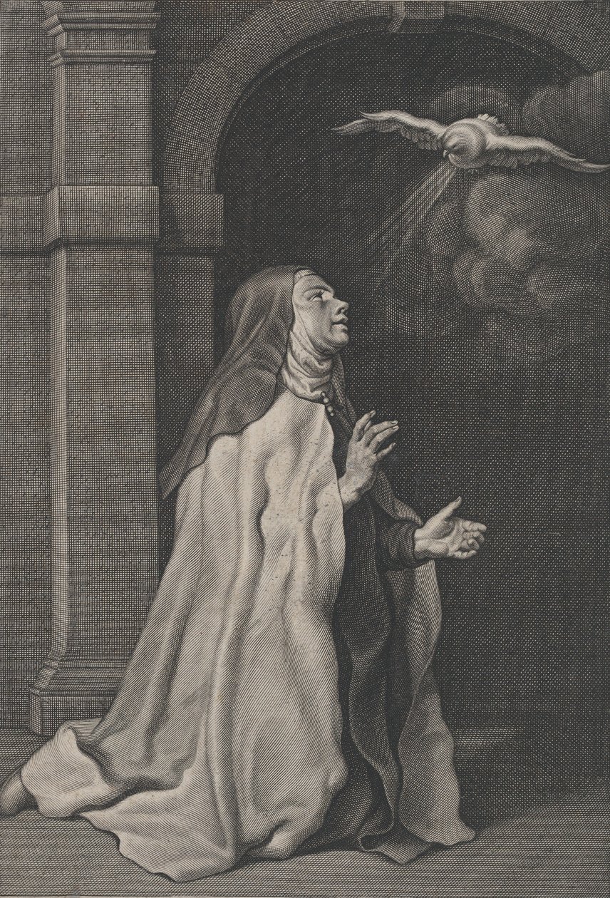Visión de la Paloma de Santa Teresa de Ávila, ca. 1650 de Pierre Louis van Schuppen