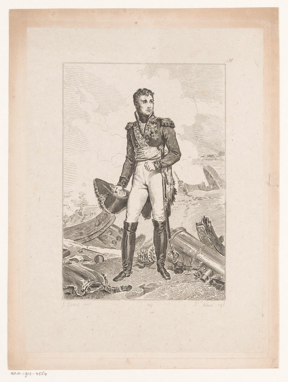 Retrato de Jean Lannes, duque de Montebello Colección de retratos históricos del barón Gérard (título de la serie) Colección de Retratos Historiques de Mr. le Baron Gerard (título de la serie) de Pierre Michel Adam