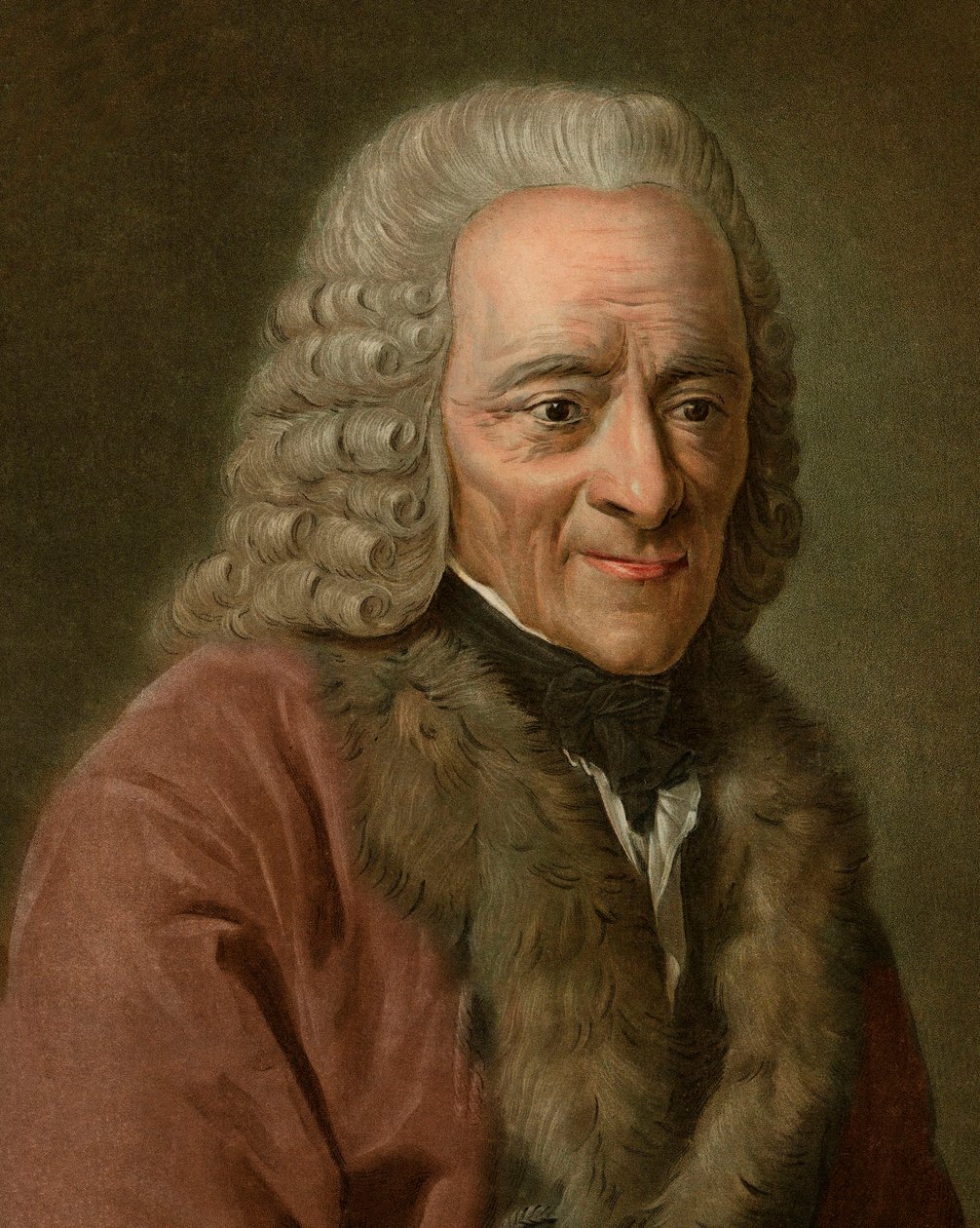 Retrato de Voltaire de Pierre Michel Alix