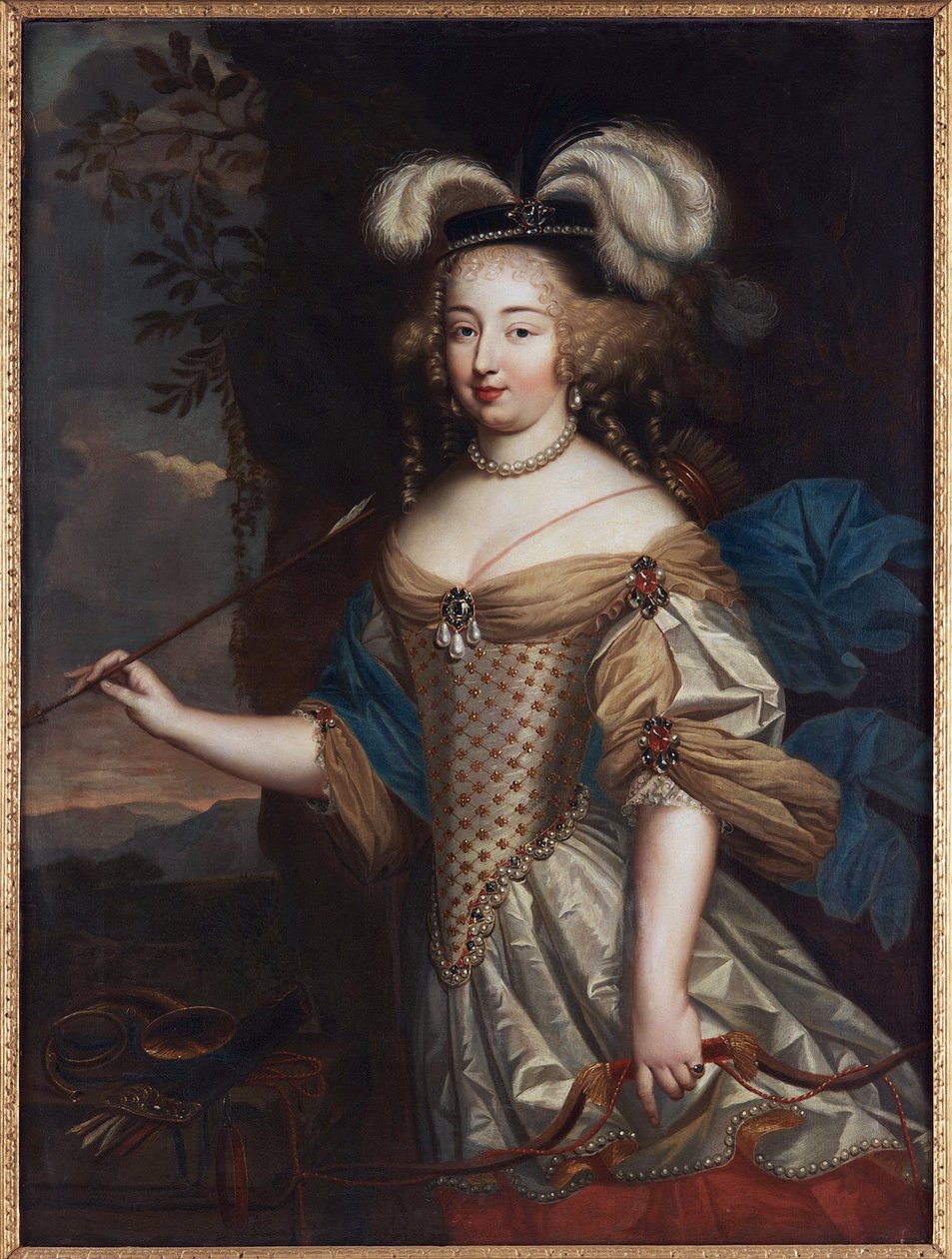Madame de Montespan - Françoise Athénaïs de Rochechouart, marquesa de Montespan, como Diana de Pierre Mignard