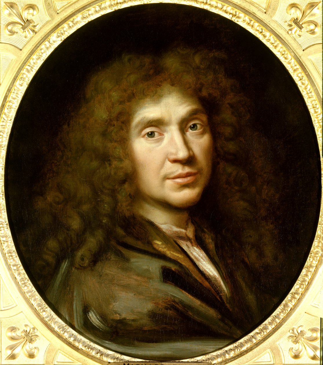 Retrato de Molière (1622-1673) Jean Baptiste Poquelin de Pierre Mignard