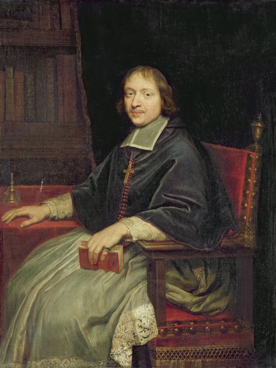 Retrato de un clérigo, dicho ser Jean François Paul de Gondi de Pierre Mignard