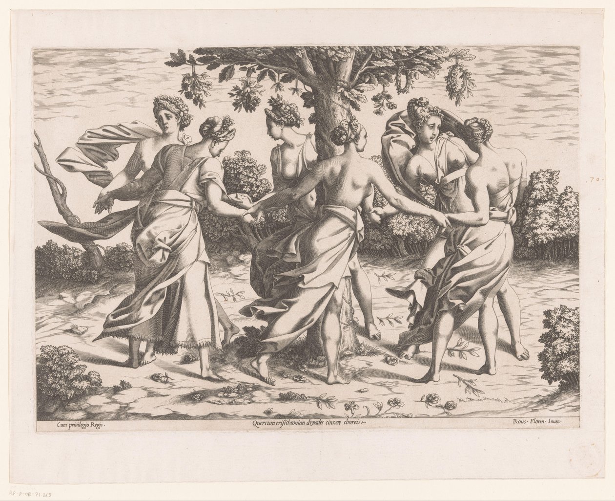 Danza de Driaden de Pierre Milan (attributed to)