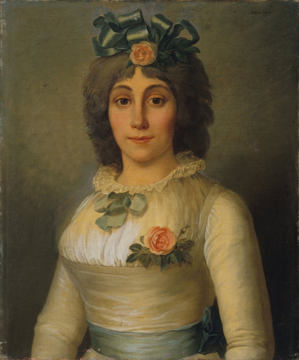 Retrato de Anne-Josèphe Théroigne de Méricourt 1762-1817, 1793 de Pierre Nicolas Selles