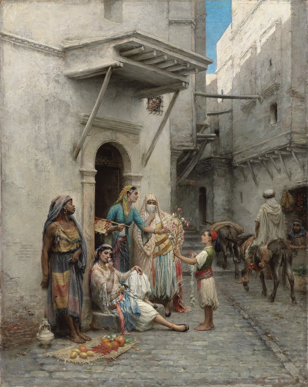 El joven vendedor de flores de Pierre Outin