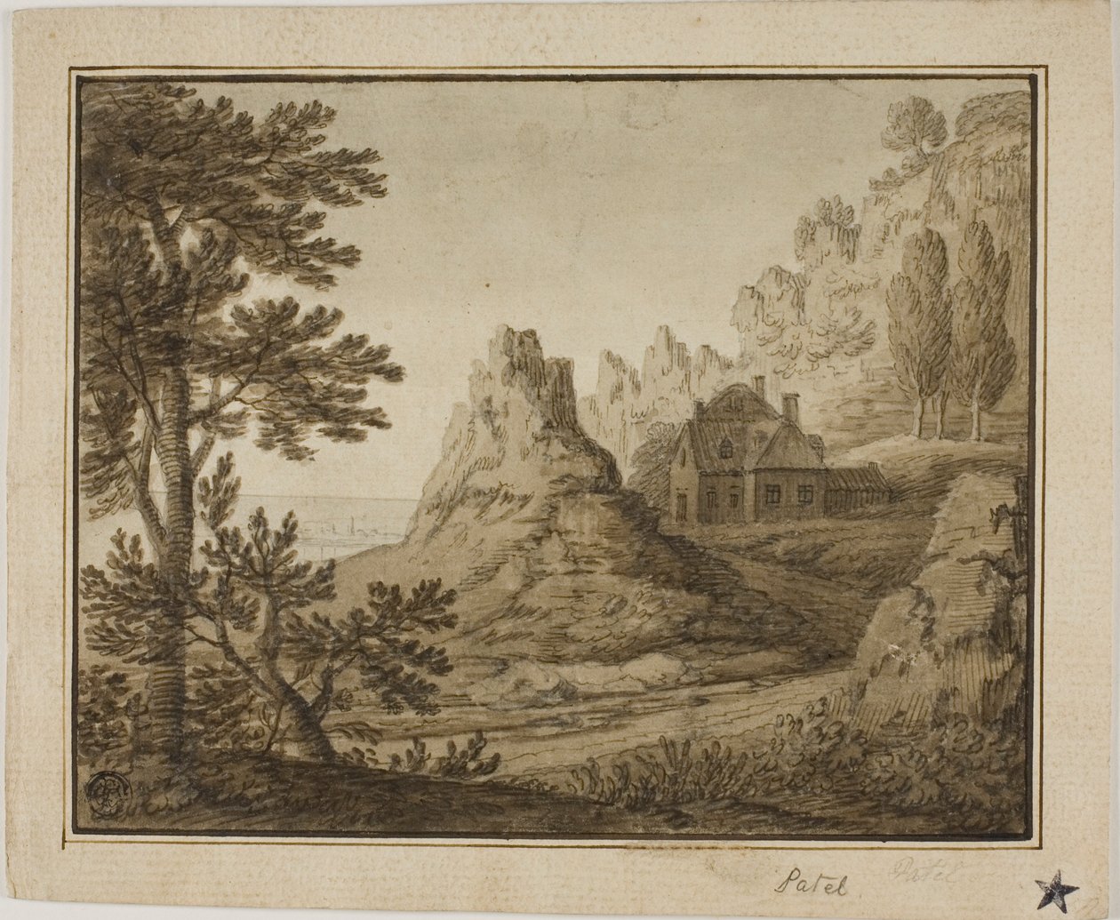 Pueblo costero de montaña de Pierre Patel I